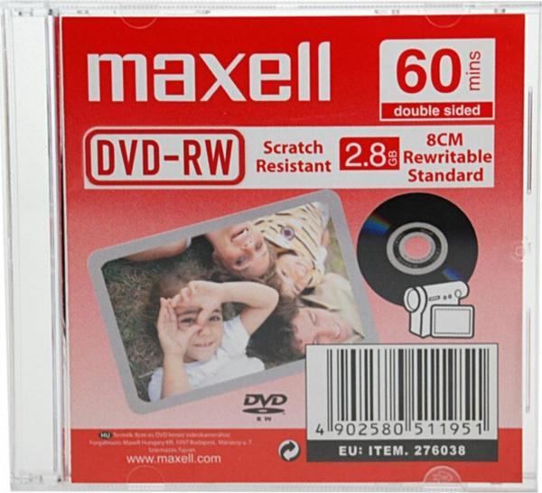 Maxell Dvd-rw 2.8gb 8cm Rewritable Standar Kamera Dvd - Image 1