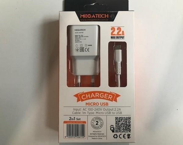 Megatech Mt-Cm2  2ın1 2.2a Ev Şarj+Micro Kafa Hızlı Şarj - Image 1