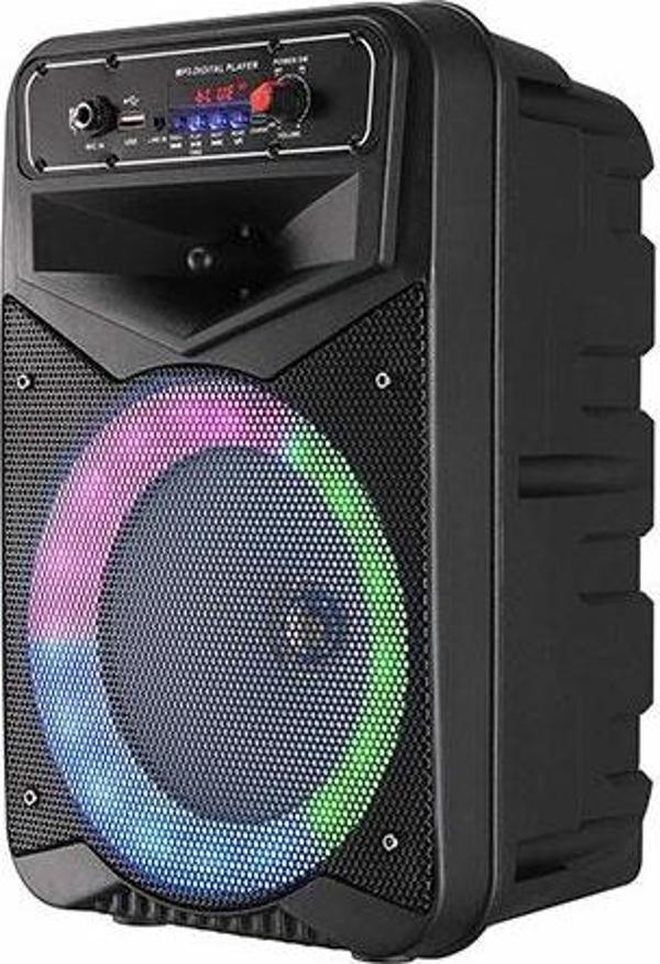 Mikado Md-125Kp 40W Usb-Bt-Tf-Tws Led Işıklı Kablosuz Ve Kafa Mikrofonlu Toplantı-Parti Hoparlör - Image 1