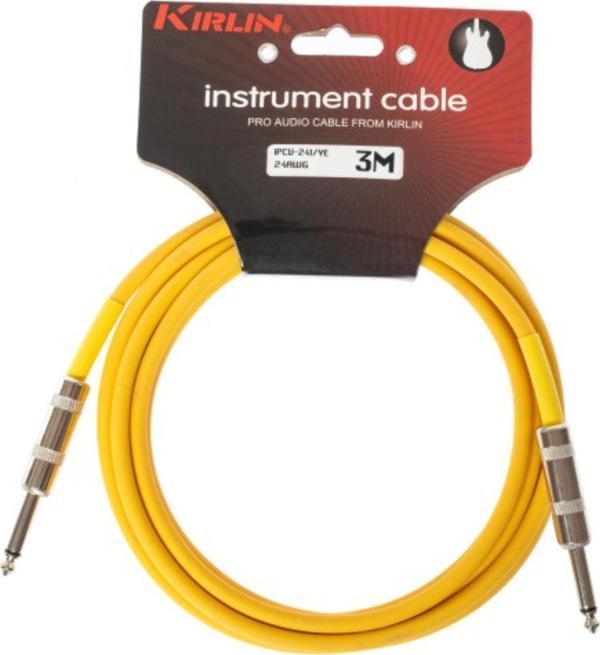 Kirlin IPCV-241 YE Gitar Kablosu 3 mt. (Sarı) - Image 1