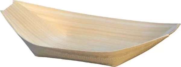 Tahta Kayık Tabak 6,5x11,5 cm - 50 Adet - Image 1