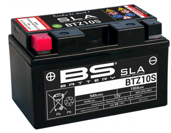 Bs Akü Sla (kuru) Btz10s 12v9ah Yamaha R6 Mt-07 Bmw S1000rr Honda Cbf500 Cbf600 Cbf900 Cb600f Cbr600 - Image 1