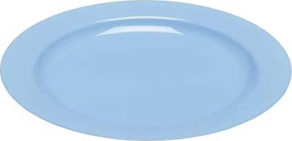 Plastik Mavi Tabak 23 cm - 10 Adet - Image 1