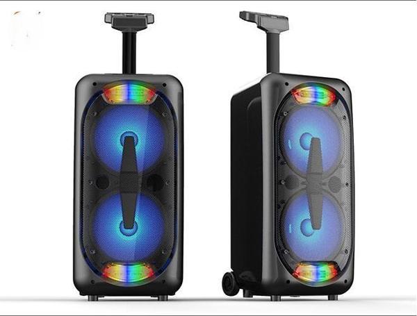 Mikado MD-801KP 3.7V2400mAh 30W Bluetooth-USB-TF-FM-Led Işıklı Kablolusuz Mikrofonlu Toplantı Anfisi - Image 1