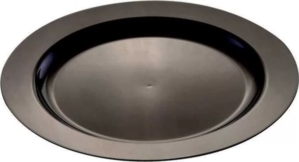 Plastik Siyah Tabak 26 cm - 10 Adet - Image 1