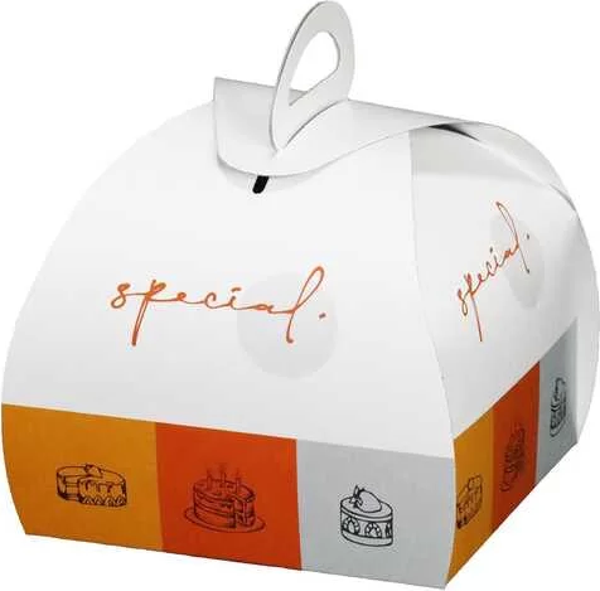 Saplı Tekli Pasta Kutusu - 100 Adet - Image 1