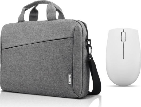 Lenovo 15.6" T210 Bilgisayar Çantası Gri GX40Q17231+Lenovo 300 mouse Bulut Grisi - Image 1