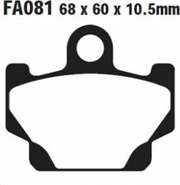 Ebc Fren Balatası Fa081 Yamaha Xv250 Vırago 89-94 Xt600 Tenere 84-86 - Image 1