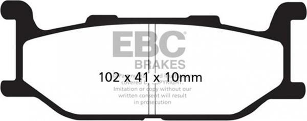 Ebc Fren Balatası Sinter Fa179hh Yamaha Xv-xvs 900 950 1300 - Image 1