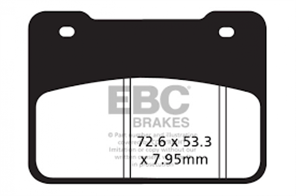 Ebc Fren Balatası Sinter Sfa627hh Sym Maxsym 400 Wolf 250 331 - Image 1
