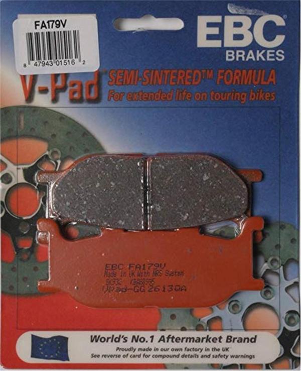 Ebc Fren Balatası Yarı Sinter Fa179v Honda Cbx250s Yamaha Yp400 Majesty, Xv535 Virago Xvs650 Dragsta - Image 1