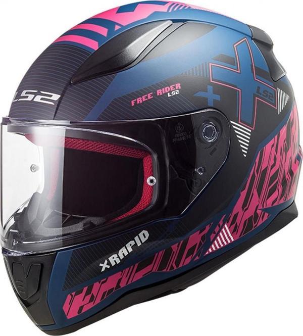 Ls2 Rapıd 2 Xtreet Mat Mavi-mor Kask X-SMALL - Image 1