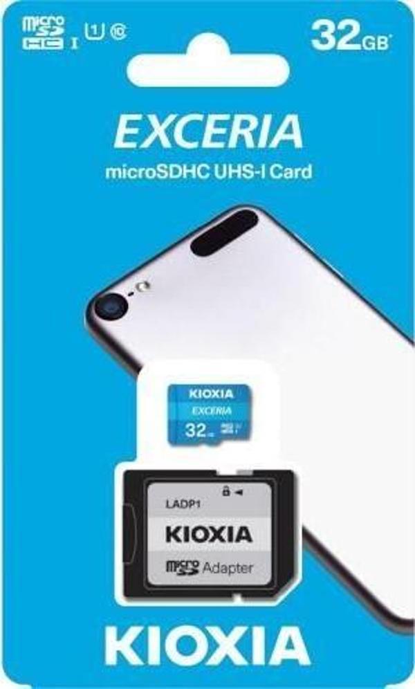 Kioxia 32GB Exceria Micro SDHC UHS-1 C10 100MB-sn - Image 1