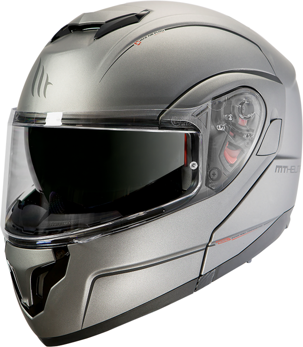 Mt Atom Sv Solıd Çene Açılır Kask A2 Gls Mat Tıtanıum Kask Small - Image 1