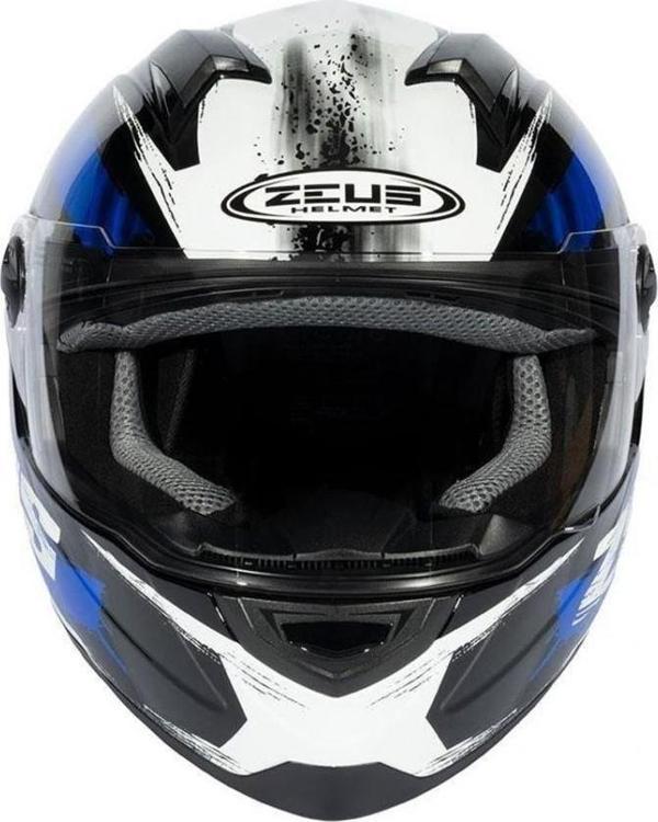 Zeus Zs-811a Al8 Kapalı Kask Siyah-mavi MEDIUM - Image 1