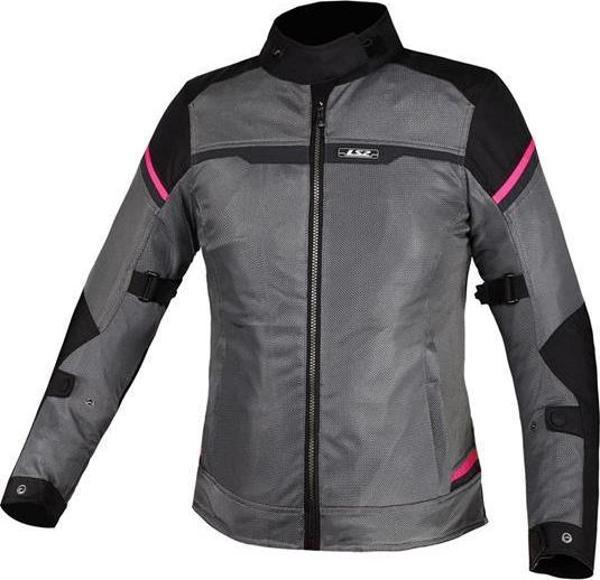 Ls2 Rıva Kadın Mont Siyah-gri-pembe SMALL - Image 1