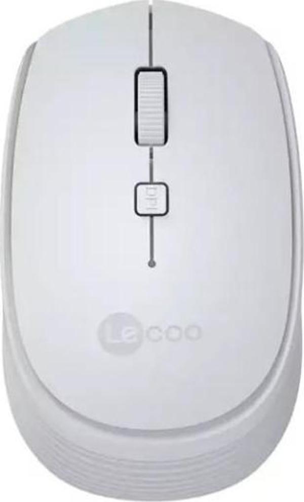 Lecoo WS202 Beyaz 1600DPI 2.4Ghz Optik Kablosuz Mouse - Image 1