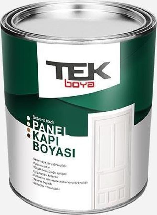 TEK PANEL KAPI BOYASI SOLVENT BAZLI BEYAZ 0,75L - Image 1