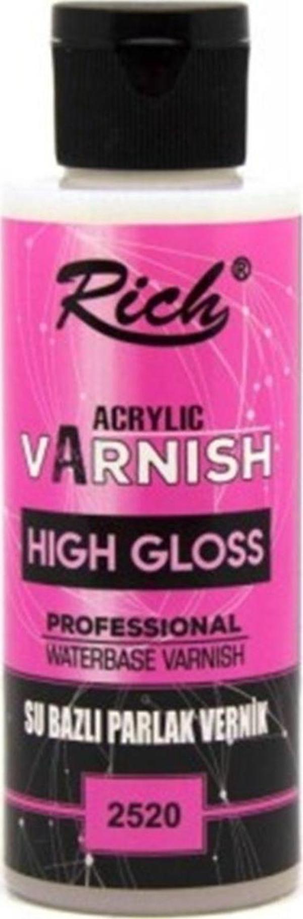 01676 2520 Su Bazlı High Gloss Parlak Vernik 120cc - Image 1
