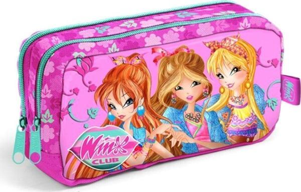Wınx Club Kız Öğrenci Kalem Çantası Pembe Kalemlik Pembe - Image 1