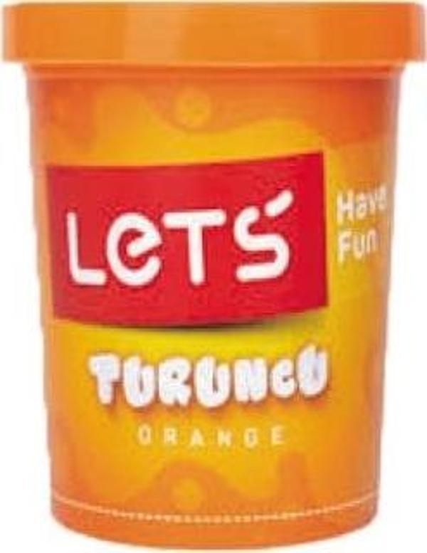 Lets Oyun Hamuru Tek Renk 150 GR Turuncu L8340-8 - Image 1