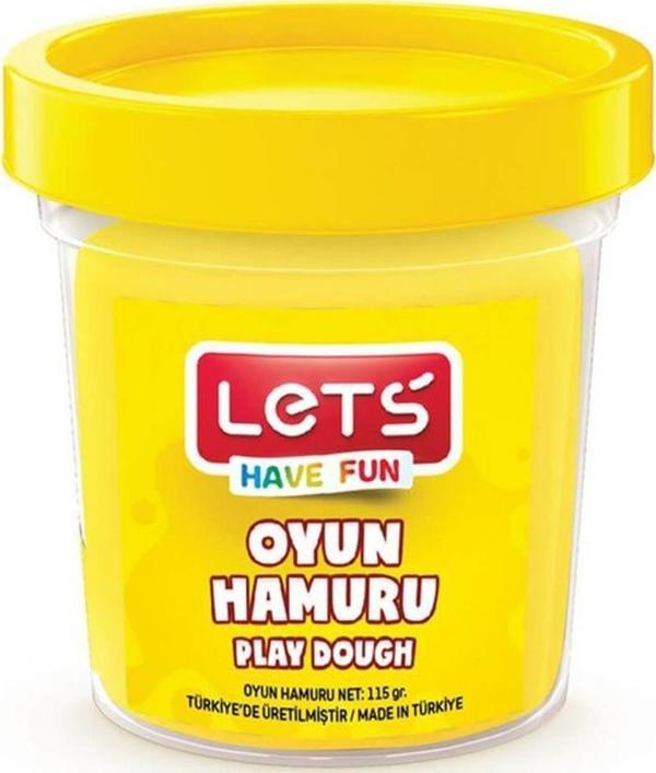 Lets Tek Renk Oyun Hamuru Sarı 115 Gr - Image 1