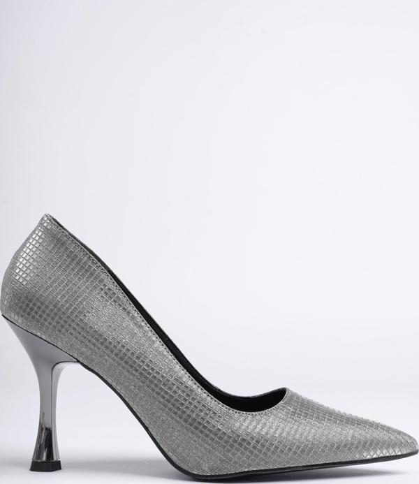 Muggo YOWEL Garantili Sivri Burun Kadın Topuklu Stiletto Ayakkabı - Image 1