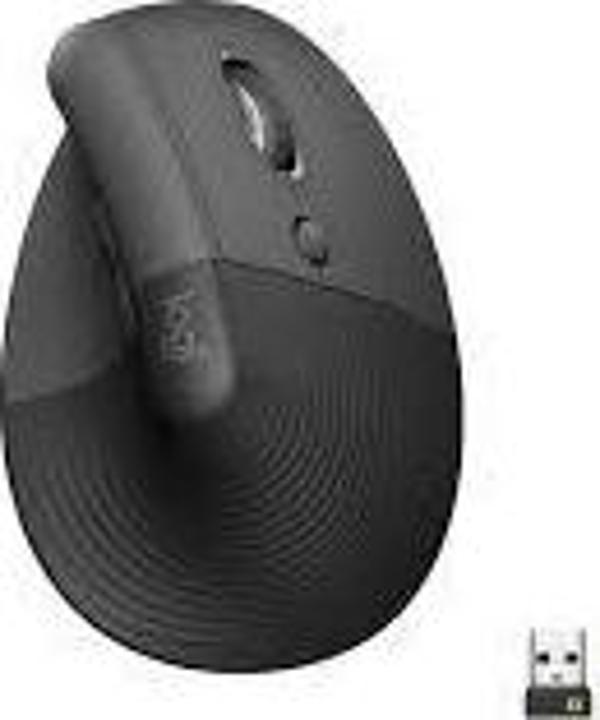 Logitech 910-006473 Lift Kablosuz Ergonomik Dikey Siyah Mouse - Image 1