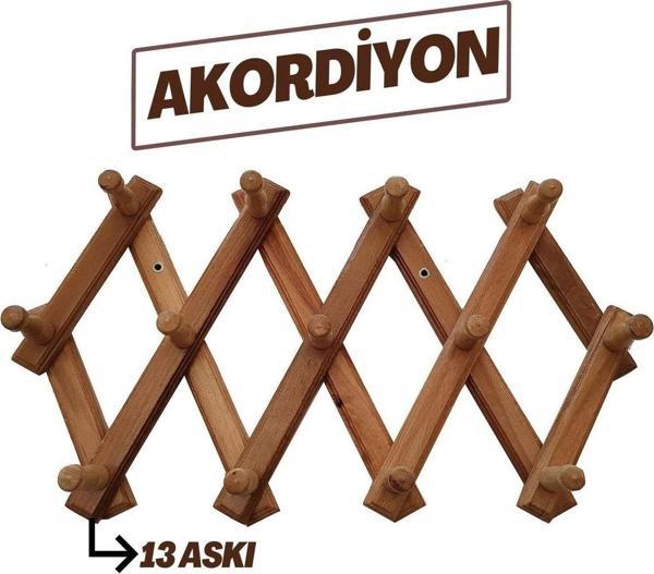 Homecare 13 Lü Ahşap Akordiyon Askı 713761 - Image 1