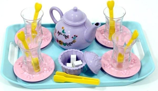 Bambapaw Ince Belli Çay Vakti Tepsili Oyun Seti - Image 1