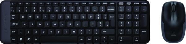 Logitech MK220 Kablosuz Türkçe Q Klavye Mouse Seti - Siyah - Image 1
