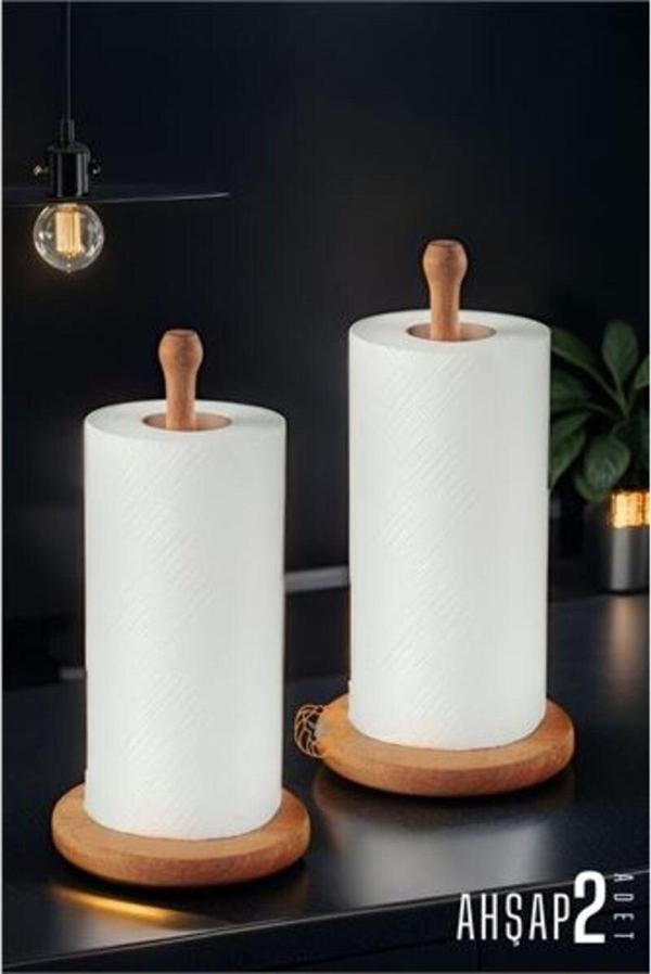 Skygo Modacar Havlu Kağıt Tutucu Ahşap 2 Adet - Image 1
