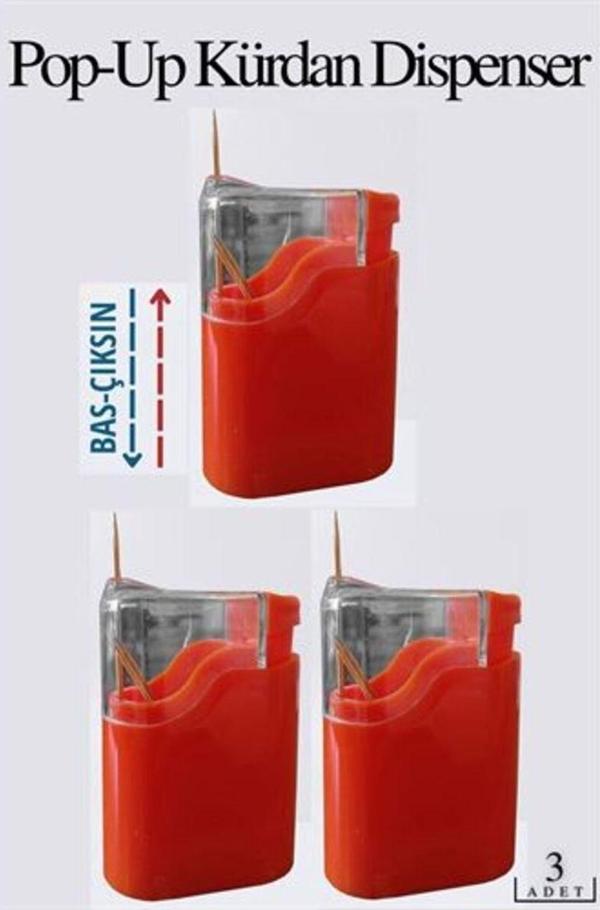 Modacar Otomatik Bas-Bırak Kürdanlık 3 Lü Set - Image 1