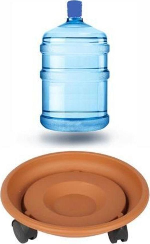 Transformacion Moda Venedik Kahve Tekerlekli Tüp Ve Damacana Altlığı - Image 1