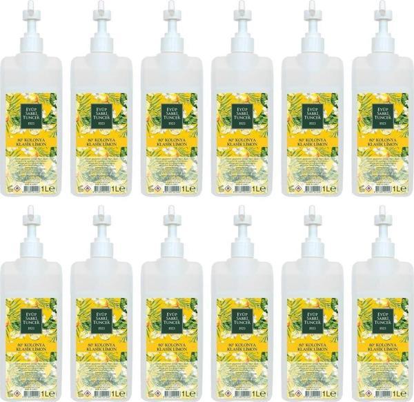 Eyüp Sabri Tuncer Klasik Limon Kolonyası Sprey Başlıklı 1 lt x 12 - Image 1