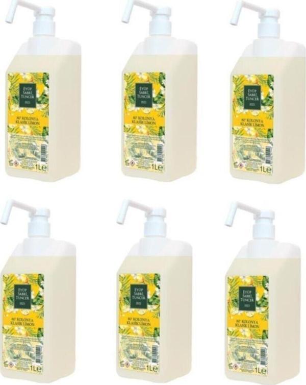 Eyüp Sabri Tuncer Klasik Limon Kolonyası Sprey Başlıklı 1 lt x 6 - Image 1
