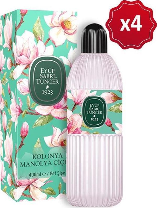 Eyüp Sabri Tuncer Manolya Çiçeği Kolonyası 400 ML x 4 Adet - Image 1