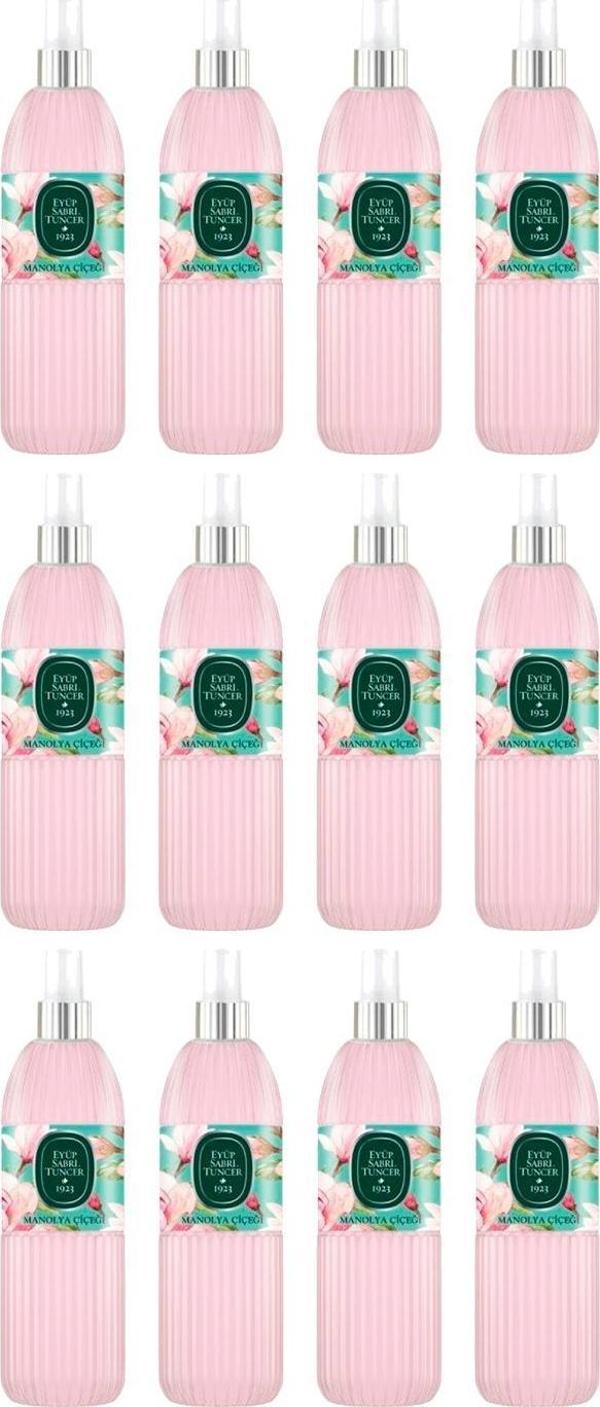 Eyüp Sabri Tuncer Manolya Çiçeği Kolonyası Silindir Pet Sprey Şişe 150 ML x 12 Adet - Image 1