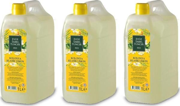 Eyüp Sabri Tuncer Klasik Limon Kolonyası Yedek Şişe 1 Litre x 3 Adet - Image 1