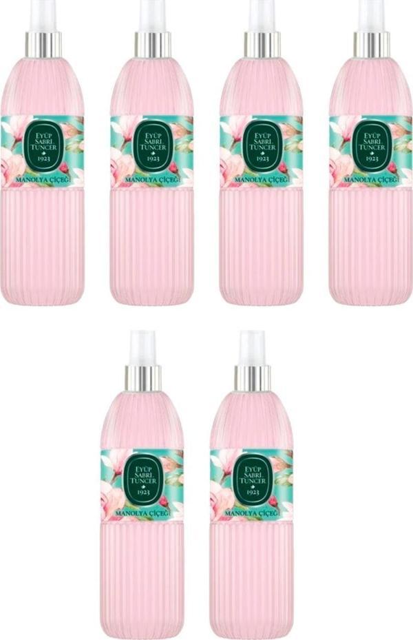 Eyüp Sabri Tuncer Manolya Çiçeği Kolonyası Silindir Pet Sprey Şişe 150 ML x 6 Adet - Image 1