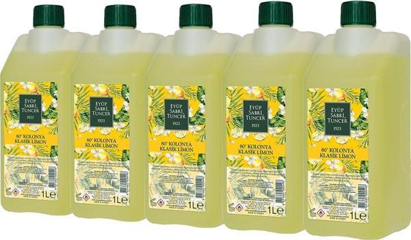 Eyüp Sabri Tuncer Klasik Limon Kolonyası Yedek Şişe 1 Lt x 5 Adet - Image 1