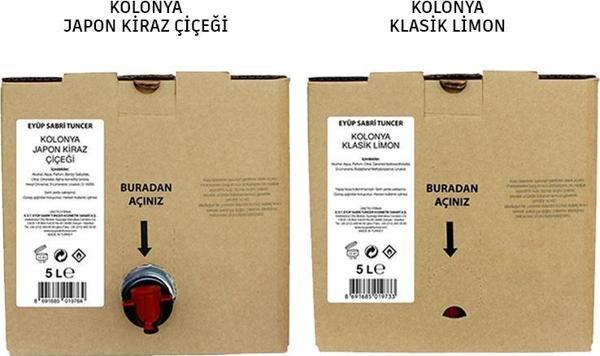 Eyüp Sabri Tuncer Klasik Limon ve Japon Kiraz Çiçeği Kolonyası 5 Lt (Dökme Paket) - Image 1