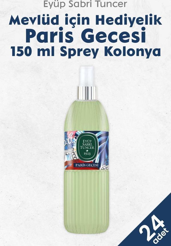 Eyüp Sabri Tuncer Paris Gecesi Kolonya Sprey 150 ml x 24 adet - Image 1