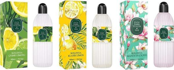 Eyüp Sabri Tuncer Kolonya Çeşme Limonu, Klasik Limon ve Manolya Çiçeği Pet Şişe 400 ML - Image 1