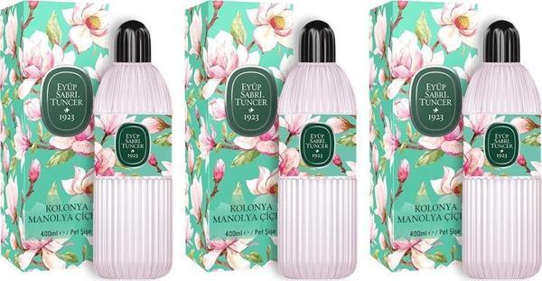 Eyüp Sabri Tuncer Manolya Çiçeği Kolonyası 400 ML x 3 Adet - Image 1