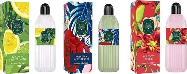 Eyüp Sabri Tuncer Kolonya Çeşme Limonu, Paris Gecesi ve Amber Pet Şişe 400 ml - Image 1