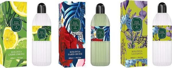 Eyüp Sabri Tuncer Kolonya Çeşme Limonu, Paris Gecesi ve Lavanta Pet Şişe 400 ml - Image 1