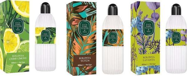 Eyüp Sabri Tuncer Kolonya Çeşme Limonu, Tütün ve Lavanta Pet Şişe 400 ml - Image 1