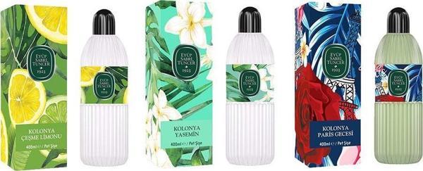 Eyüp Sabri Tuncer Kolonya Çeşme Limonu, Yasemin ve Paris Gecesi Pet Şişe 400 ml - Image 1