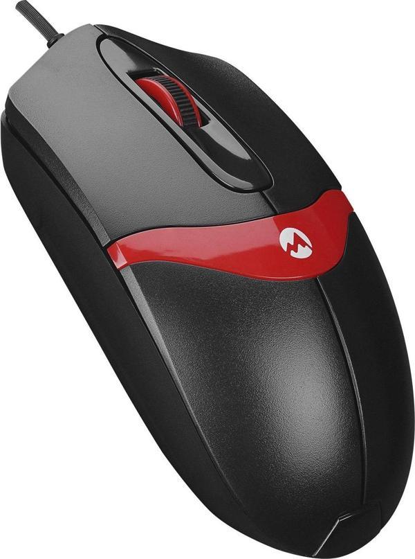 Everest SM-220 Usb Siyah-Kırmızı 1200dpi 3D Optik Kablolu Mouse - Image 1